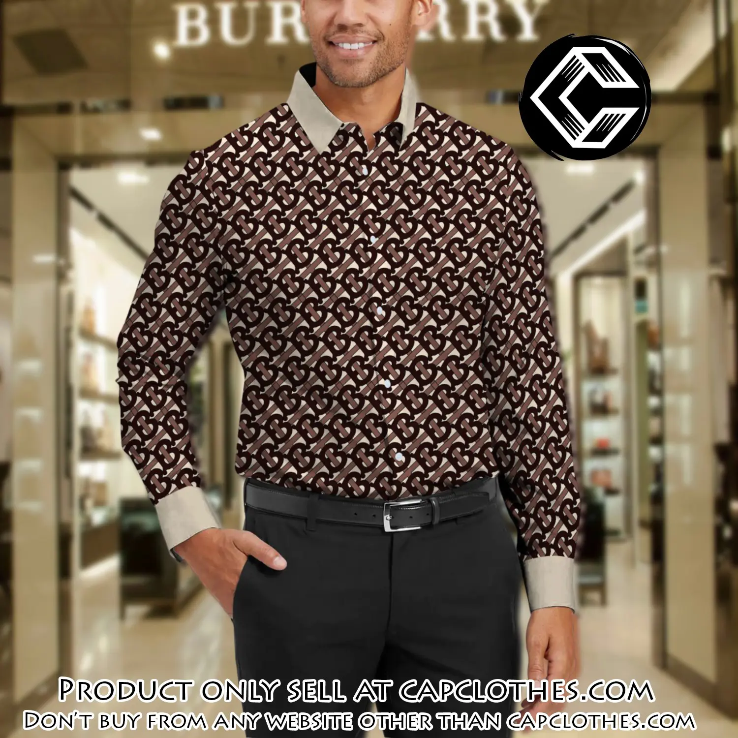 Burberry long sleeves button down shirt for elegant men lsb1004 cc0453842